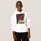Kinderen pullover hoodie in stijlvolle grafische a (Voorkant volledig)