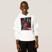 Kinderen pullover hoodie in stijlvolle grafische a (Voorkant volledig)