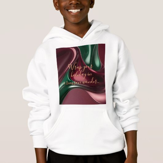 Kinderen pullover hoodie in stijlvolle grafische a (Voorkant)