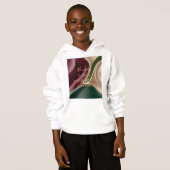 Kinderen pullover hoodie in stijlvolle grafische a (Voorkant volledig)