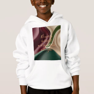 Kinderen pullover hoodie in stijlvolle grafische a