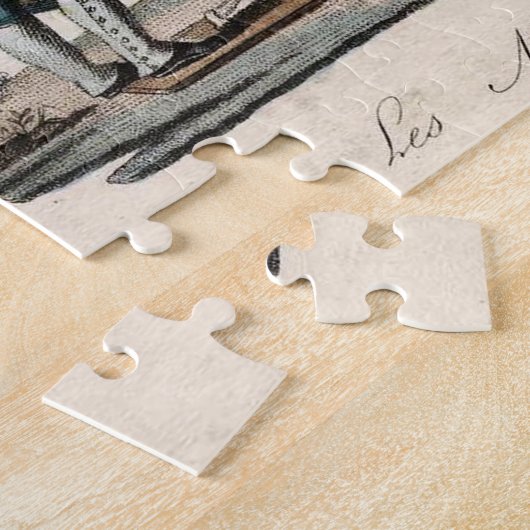  kinderen Puppets Antiek Legpuzzel (Zijkant)