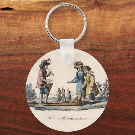 kinderen Puppets Antiek Sleutelhanger (Voorkant)