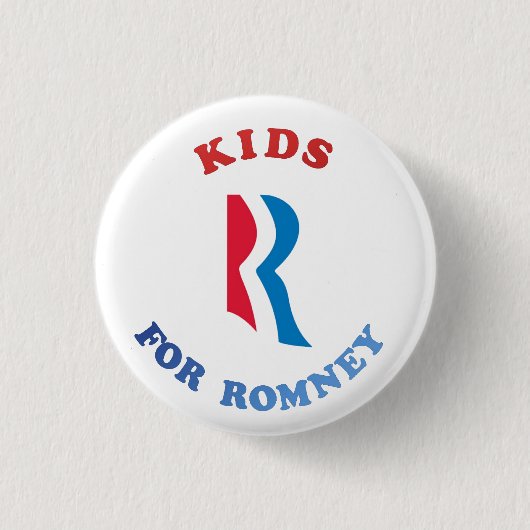 KINDEREN R VOOR ROMNEY RONDE BUTTON 3,2 CM (Voorkant)
