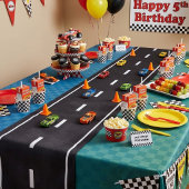 Kinderen Race Auto Track Feest Weg Lange Tafelloper