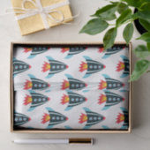Kinderen Raket Ruimte Patroon Tissuepapier (Geschenk)