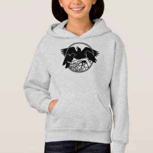 Kinderen Raven Hoodie Raven Kraai Kunst Kinderen S