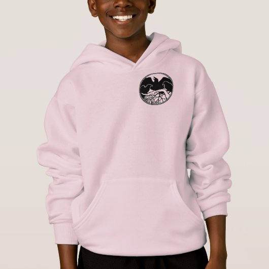 Kinderen Raven Jacket Hoodie Kinderen Raven Art Ja (Voorkant)