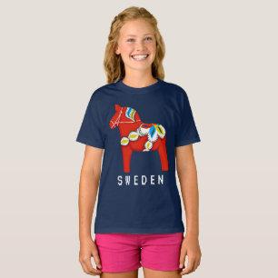 Kinderen Red Dala Horse T-shirt