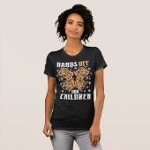 Kinderen redden van mensenhandel t-shirt (Voorkant volledig)