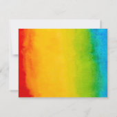 Kinderen Regenboog Aquarel In te vullen Dankkaart Bedankkaart (Achterkant)