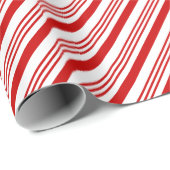 Kinderen Retro Kerst Snoepriet Strepen Gouden Teks Cadeaupapier (Rol Hoek)