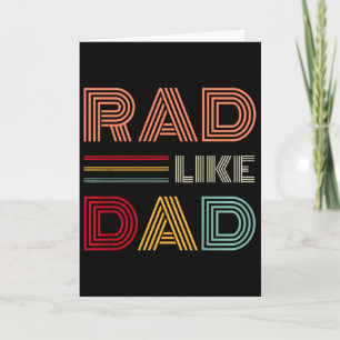 Kinderen Retro Rad Like Dad Tee Matching Vader Zoo Kaart
