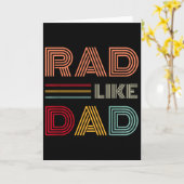 Kinderen Retro Rad Like Dad Tee Matching Vader Zoo Kaart (Gele Bloem)