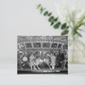Kinderen rijden carrousel, 1925 briefkaart (Staand voorkant)