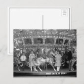 Kinderen rijden carrousel, 1925 briefkaart (Voorkant / Achterkant)