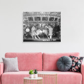 Kinderen rijden karrousel, 1925 canvas afdruk (Insitu (Woonkamer))