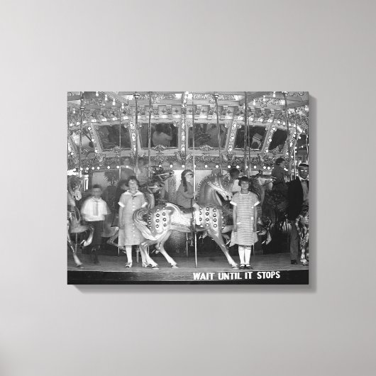 Kinderen rijden karrousel, 1925 canvas afdruk (Voorkant)