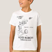 Kinderen Robot President T-Shirt (Voorkant)