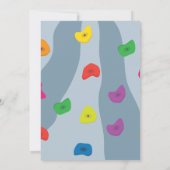 Kinderen Rock Klimmen Verjaardagsfeestje Kaart (Achterkant)