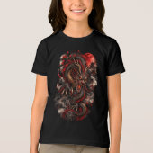 Kinderen Rode Draak Tri-Blend Shirt (Voorkant)