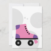Kinderen roller schaats Verjaardagsfeestuitnodigin Kaart (Achterkant)