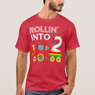 Kinderen Rollin in 2 Train 2e verjaardag Toddl T-shirt