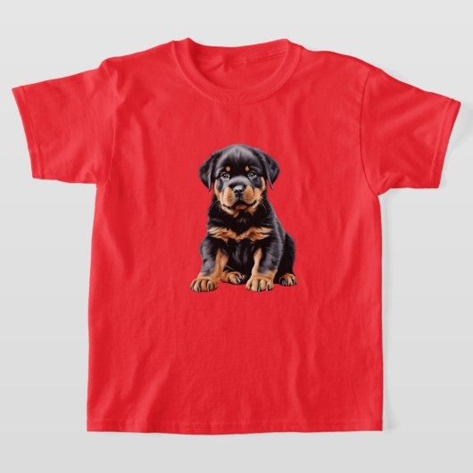 Kinderen Rottweiler Puppy T-shirt (Laagn)