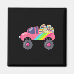 Kinderen Roze Monster Truck Eieren Paaseieren Jach Magneet