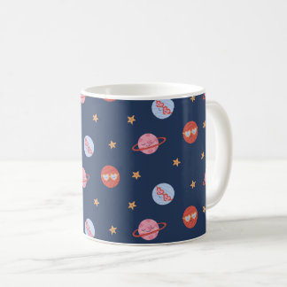 Kinderen Ruimte Mini Patroon met Planeten & Sterre Koffiemok