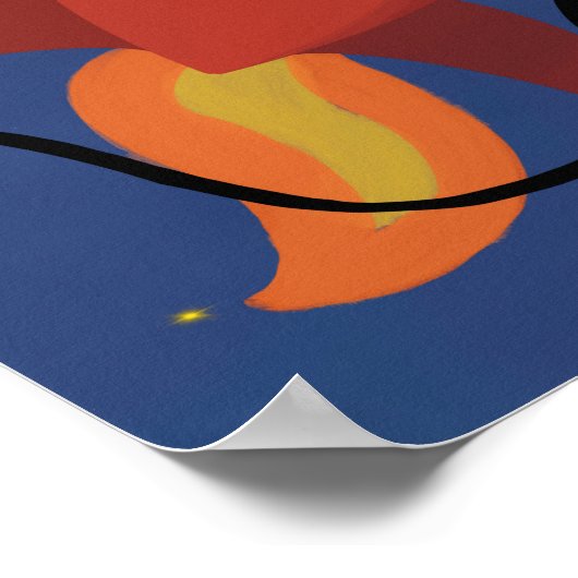 Kinderen Ruimteschip Raket Poster (Hoek)