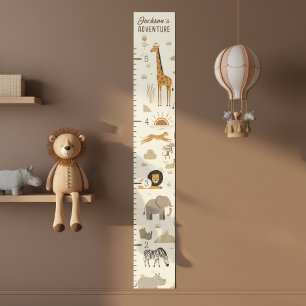Kinderen Savanne Zonsopgang Safari Groeimeter ID12 Poster