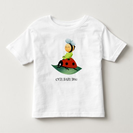 Kinderen Schattig Rode lieveheersbeestje Bij insec Kinder Shirts (Voorkant)