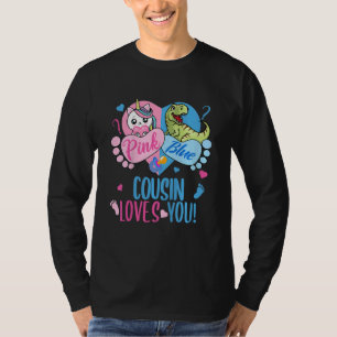 Kinderen Schattig Roze of Blauwe COUSIN Houdt van T-shirt