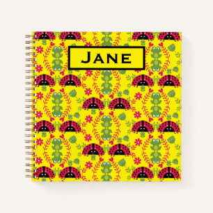 Kinderen Schattige Whimsical lieveheersbeestje Notitieboek