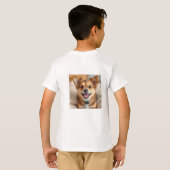 Kinderen Schattigee hond en kat T-shirt – Schattig (Achterkant volledig)