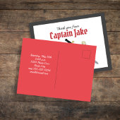 Kinderen Schattigee Pirate Custom Bedankt Card Briefkaart