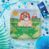 Kinderen Schattigee Red Barnyard Boerderijdieren Papieren Bordje (Feest)