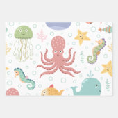 Kinderen Scheepvaart Patroon Inpakpapier Vel (Voorkant)
