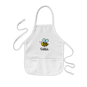 Kinderen schort met schattig bumble bee design