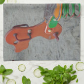 Kinderen Sinaasappel Dog Speelgoed in zand Theedoek (Gevouwen)