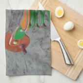 Kinderen Sinaasappel Dog Speelgoed in zand Theedoek (Quarter Fold)