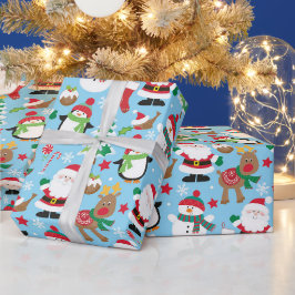 Kinderen Sinterklaas Vrienden Inpakpapier
