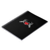 Kinderen Skelet Hand Hart Valentijnsdag Cool Klas Notitieboek (Linkerzijde)