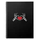 Kinderen Skelet Hand Hart Valentijnsdag Cool Klas Notitieboek (Voorkant)