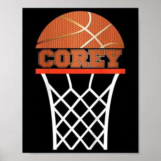Kinderen Sketll Corey Aangepaste Naam Cadeau Poster (Voorkant)