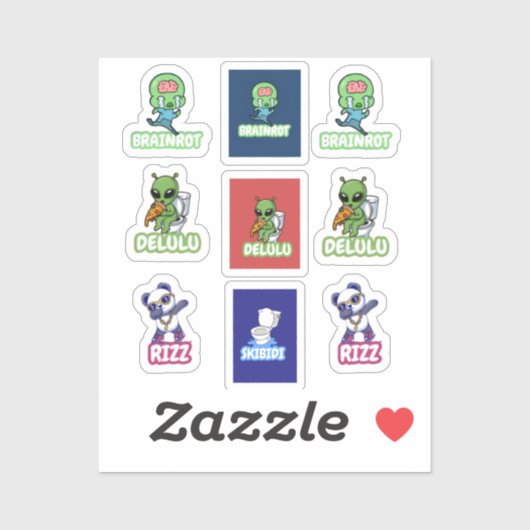 Kinderen Slaagwoorden 9 Pack Sticker (Vel)