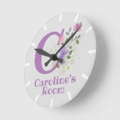 Kinderen Slaapkamer Klok met naam Caroline (Hoek)