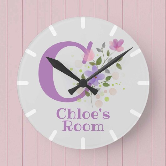 Kinderen Slaapkamer Klok met Naam Chloe