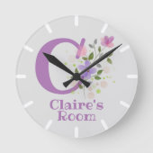 Kinderen Slaapkamer Klok met naam Claire (Voorkant)